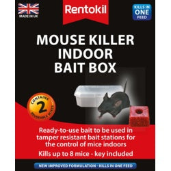 Rentokil Mouse Killer Indoor Bait Box Twin