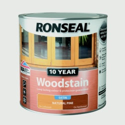 Ronseal 10 Year Woodstain Satin 750ml Natural Pine