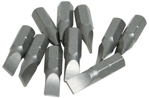 6mm Slotted Screwdriver Bits 25mm Pack of 3