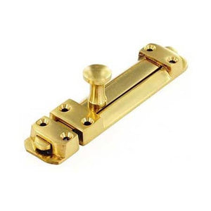 Securit Brass Door Bolt Heavy 100mm