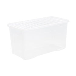 Wham Clip Lid Box 110L Clear