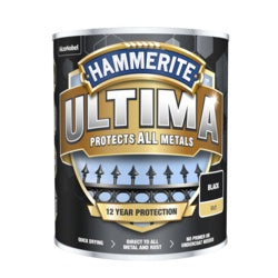 Hammerite Ultima Smooth Metal Paint 750ml Black