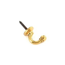 Securit Brass Tieback Hooks Ball End (2) Large