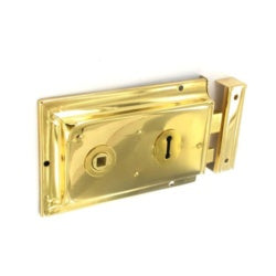 Securit Double Handed Rim Lock Brass 150mm