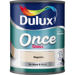 Dulux Once Gloss 750ml Magnolia