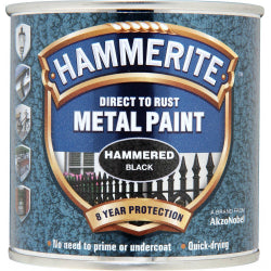 Hammerite Metal Paint Hammered 250ml Black