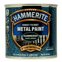 Hammerite Metal Paint Hammered 250ml Dark Green