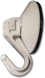 Suction Hook Lever Type White Pack of 2