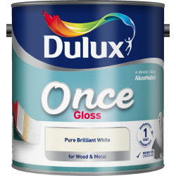 Dulux Once Gloss 2.5L Pure Brilliant White