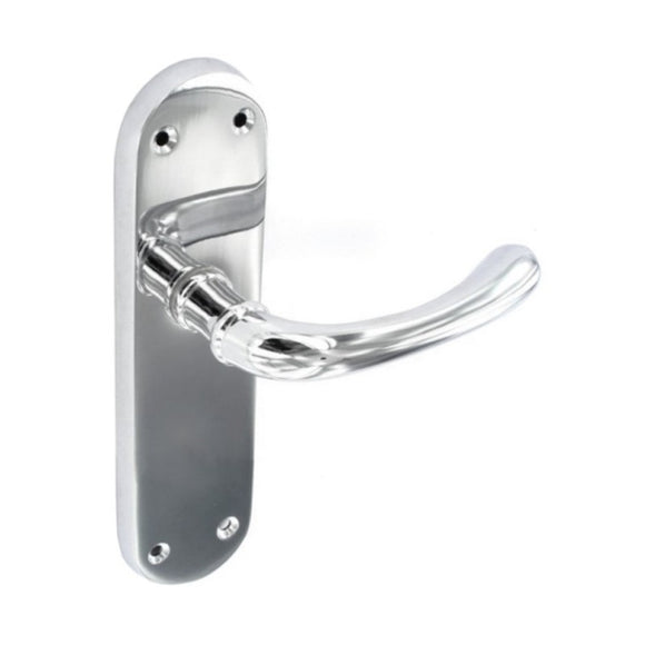 Securit Rosa Chrome Latch Handles (Pair) 170mm