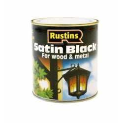Rustins Quick Dry Satin Black 500ml
