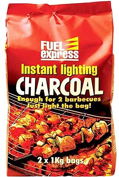 Fuel Express Instant-Light Lumpwood Charcoal 2 x 1kg bags