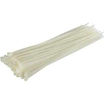 370mmx4.8mm Natural Cable Ties Pack of 100