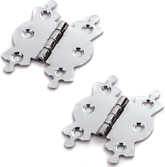 Butterfly Hinges BZP 40mm Pack of 2