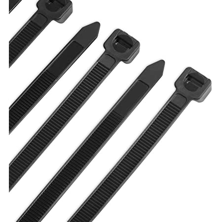 370mmx4.8mm Black Cable Ties Pack 20