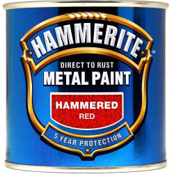 Hammerite Metal Paint Hammered 250ml Red