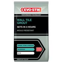 Evo-Stik Fast Set Ceramic Tile Grout PAck of 8