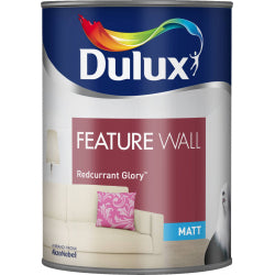 Dulux Feature Wall Matt 1.25L Redcurrant Glory