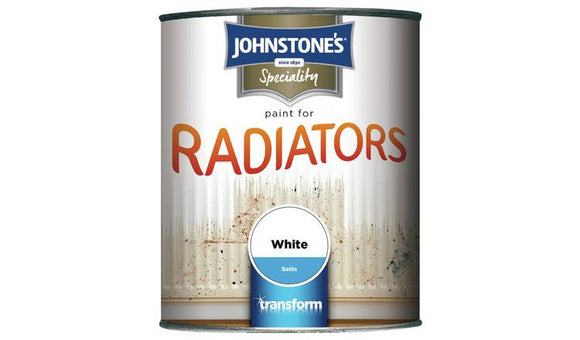 Johnstone's Paint For Radiators 750ml Satin White