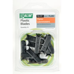 Alm Plastic Blades -  With Small Half-Moon Pack Of 5