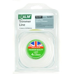 Alm Trimmer Line - White 1.3mm x 30M Pack of 5