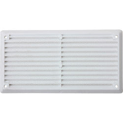 Map White Louvred Vent (with Fixed Flyscreen) Opening Size: