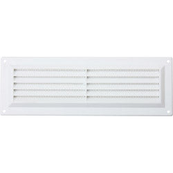 Map White Louvred Vent (with Fixed Flyscreen) Opening Size: