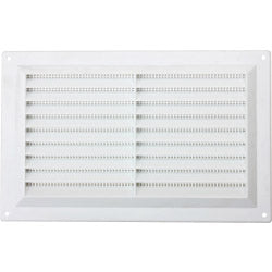 Map White Louvred Vent (with Fixed Flyscreen) Opening Size: