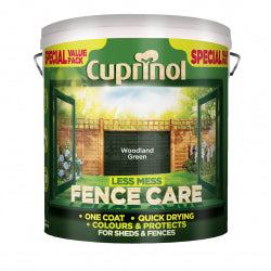 Cuprinol Less Mess Fence Care 6L Woodland Green
