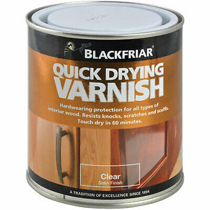 Blackfriars Q/Dry Varnish Satin 1Ltr Clear