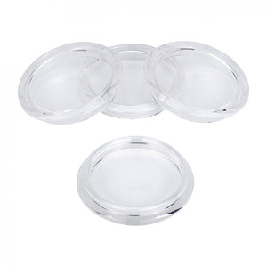 Castor Cups Clear Small Pack of 4