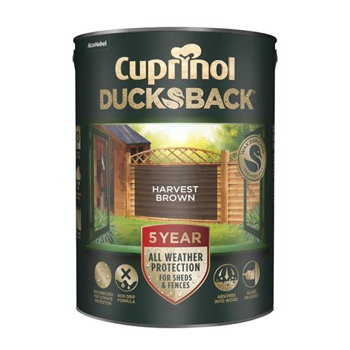 Cuprinol Ducksback 5L Harvest Brown