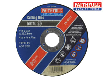 Faithful Metal Cutting Disc 115x3.2x22mm