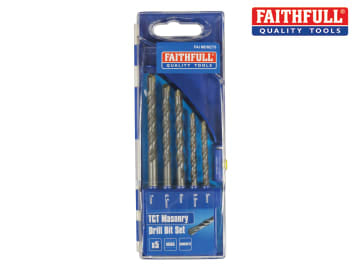 Faithful Masonry Drill Set 5Pce 5mm To 7mm