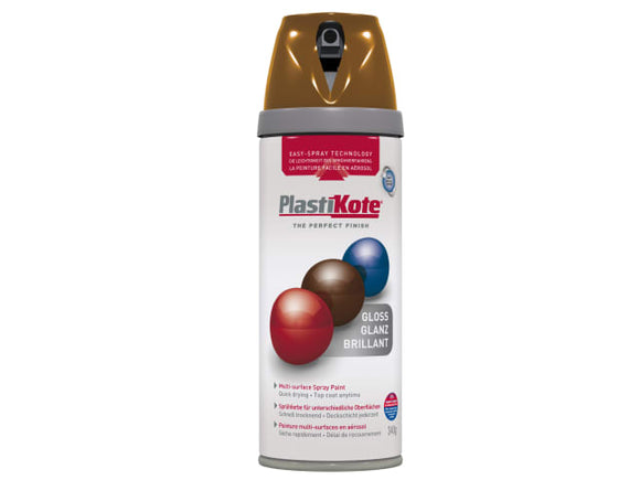 Plastikote Gloss Chestnut Brown 400ml Spray