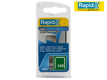 Rapid 140/10Nb 10mm Galvanised Staples Narrow Box 650