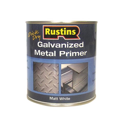 Rustins Galvanized Metal Primer White 500ml