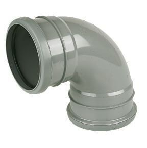 Grey 92.5 Bend Double Socket 110mm Sp561