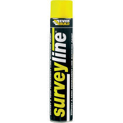 Everbuild Surveyline Paint 700ml Yellow