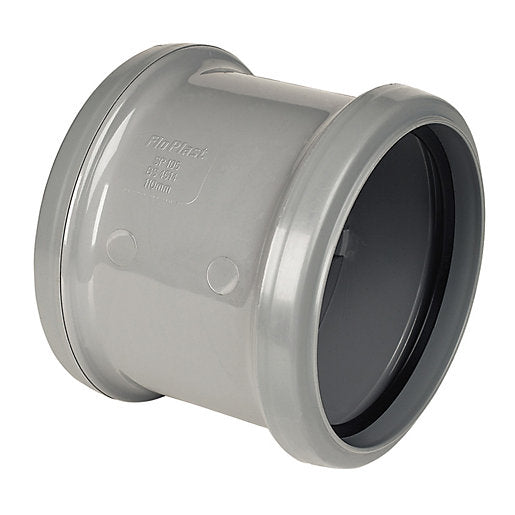 Grey Coupling Double Socket 110mm Sp105