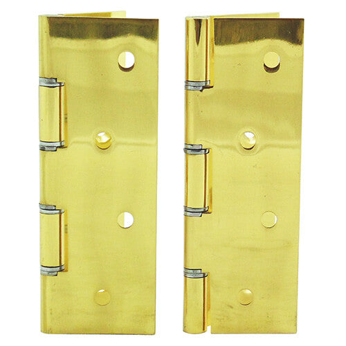 Pair 418 Butt Hinges S/D Brass Dsw Polished 4