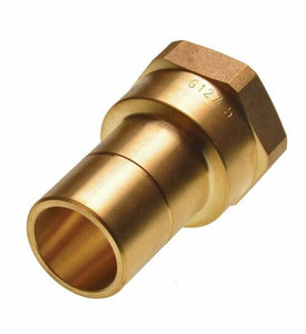 Hep2O Adapt-Brass Female 3/4"Bspx22mm