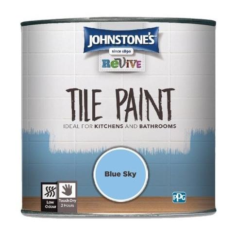 Johnstone's Tile Paint Blue Sky 750ml