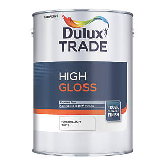 Dulux Trade Gloss Pure Brilliant White 1Ltr