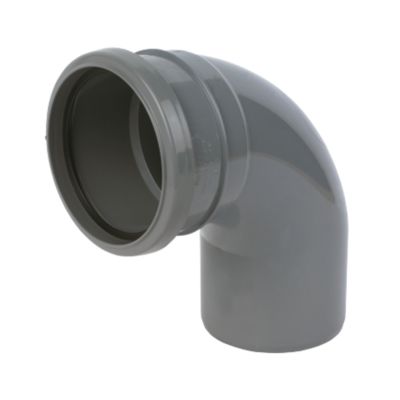 Grey 92.5 Bend-Soc & Spigot 110mm Sp161