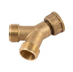 Brass 'Y' Piece Connector