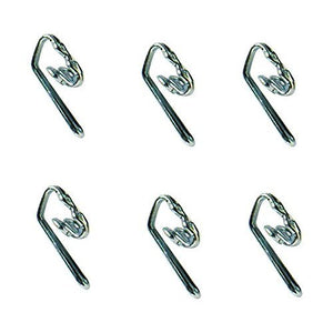 Wire Curtain Hooks BZP Pack of 10