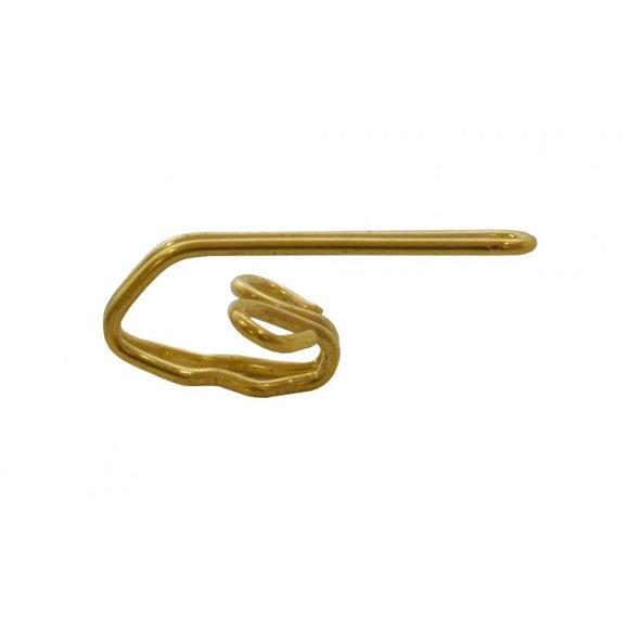 Heavy Duty Wire Curtain Hooks Brassed Pack of 10