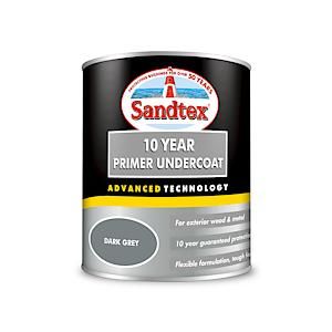 Sandtex 10Y Primer & Undercoat Dark Grey 750ml