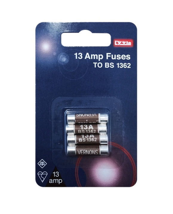 Dencon 13A Fuses Blister Packed (4)